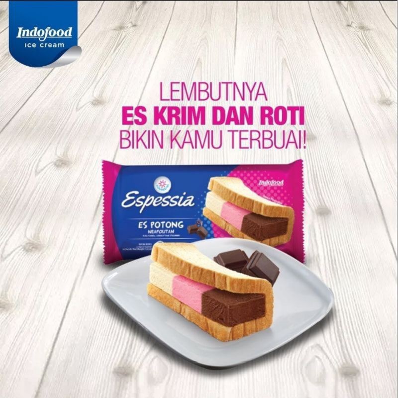 

Espessia es potong 3 rasa neapolitan indoeskrim bandung isi 20pcs