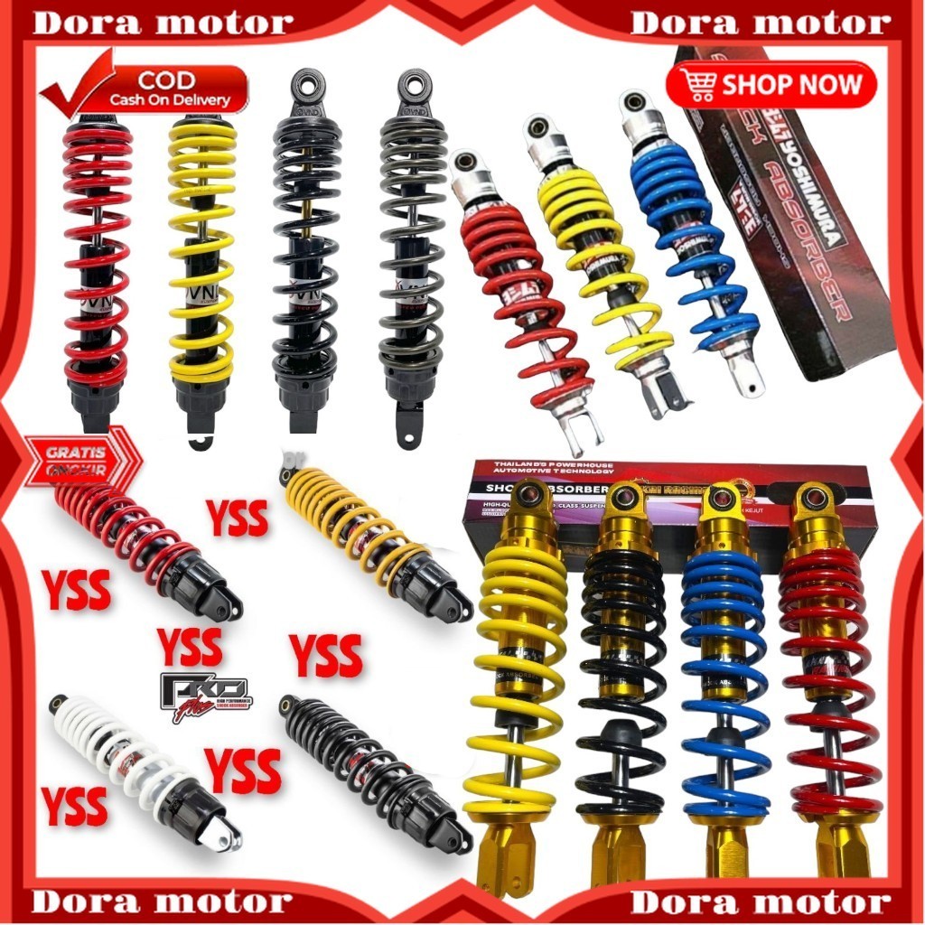 shock RCB, AKAI, YOSHIMURA, VND, YSS, FASTBIKERS, matic shockbreaker RCB original