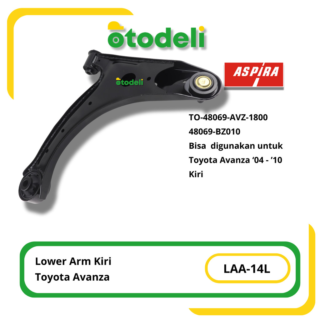 Lower Arm Sayap Bawah Kiri Toyota Avanza tahun 2004 - 2010 Aspira