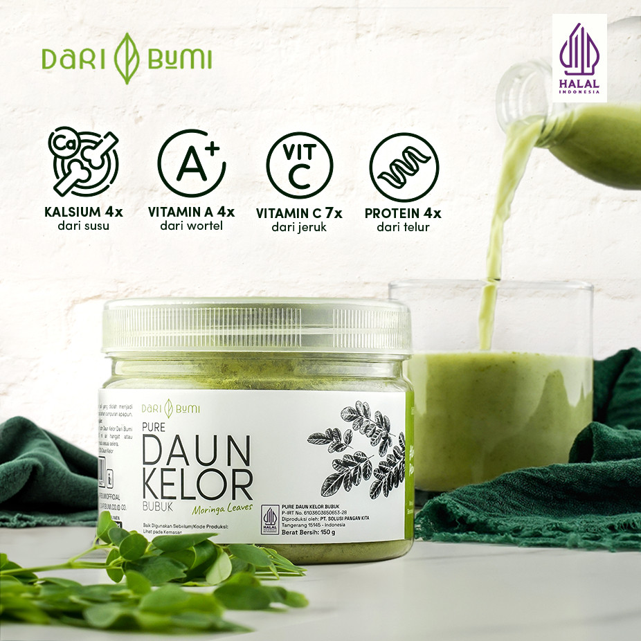 

Dari Bumi Daun Kelor Moringa Bubuk Organik 150 Gr Premium Pure Organic