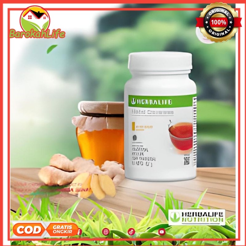 Teh Herbal Herbalife tea Gingger honey - Pembakar Lemak, Pelangsing badan dengan rasa madu dan jahe.