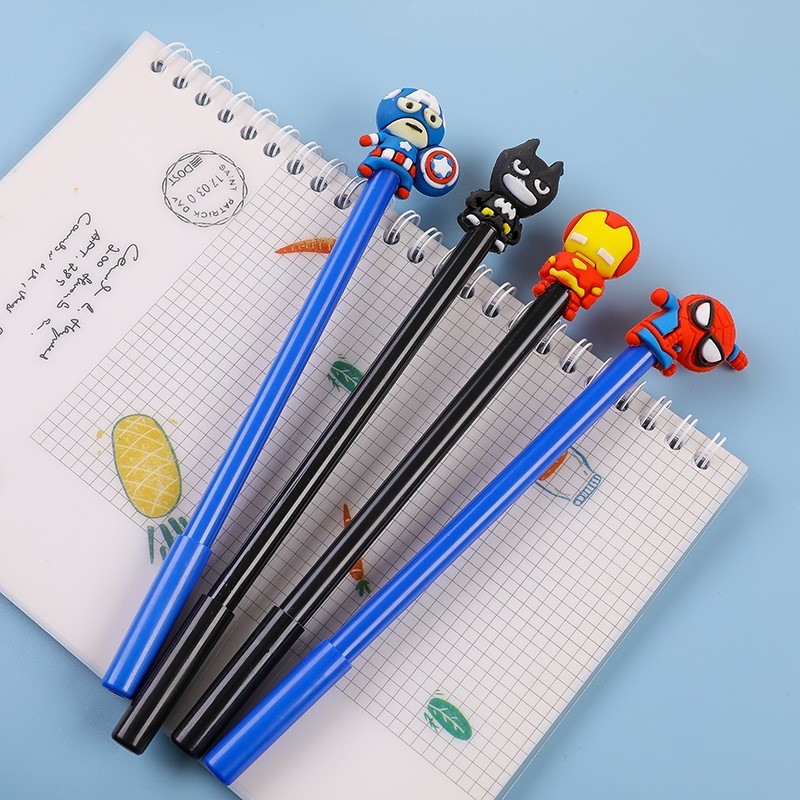 

{Marvel & Batman} Pen Gel Akrilik Lucu Imut Menarik Premium Karakter Marvel & Batman by Kakabicam