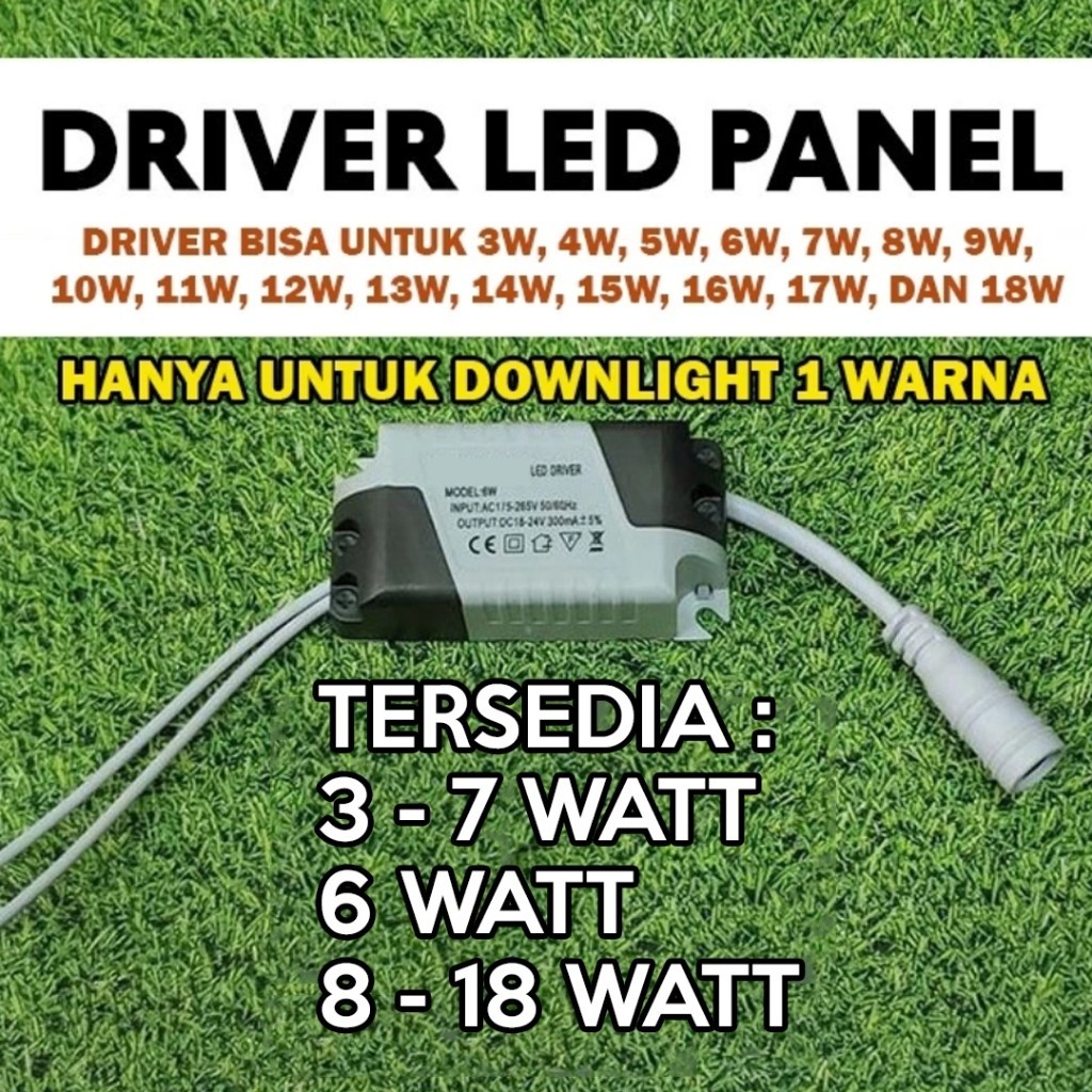 Driver Adaptor / Travo Downlight Panel LED 3W Watt sampai 18W Watt Alsolia