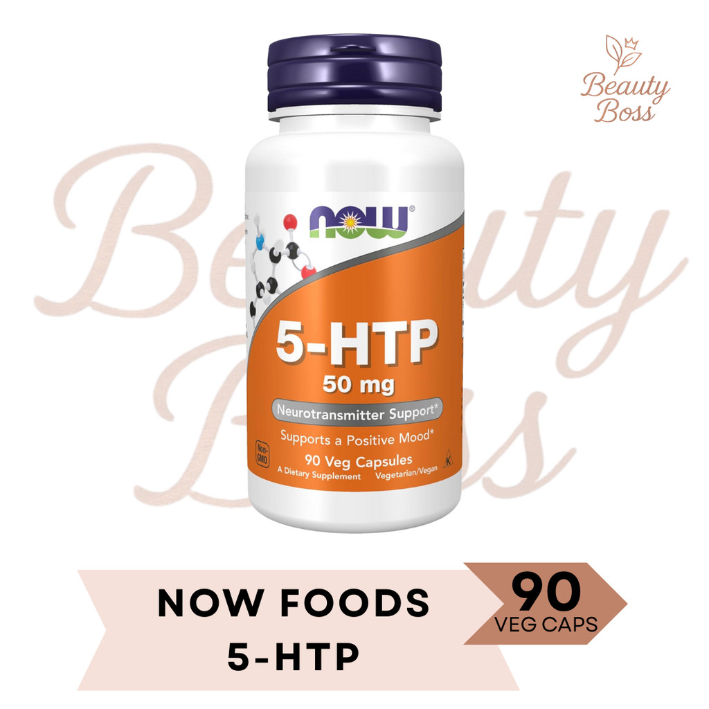 Now Foods 5-HTP 5HTP 5 HTP Mood Swing Depresi Migrain Insomnia 90 Veg Caps