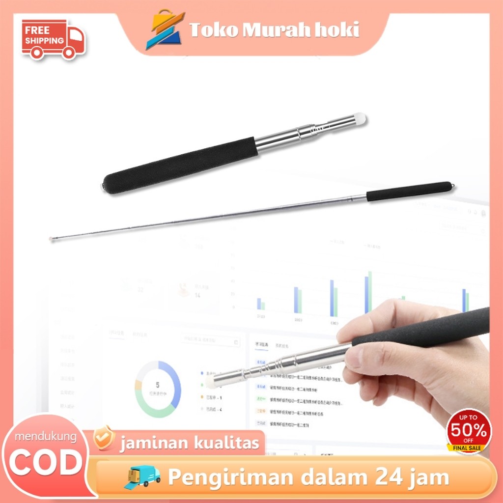 

Tongkat Penunjuk Tongkat Penunjuk Papan Tulis Teleskopik Pointer Untuk Guru Mengajar Pointer Praktis