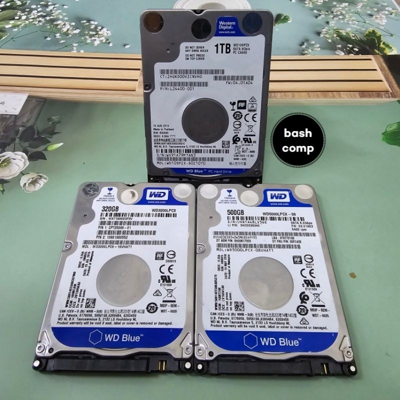 TECHNEST STORE Hardisk Laptop 1TB/500GB/320GB WD Blue /Barracuda /Toshiba / HGST SATA -HDD Notebook 