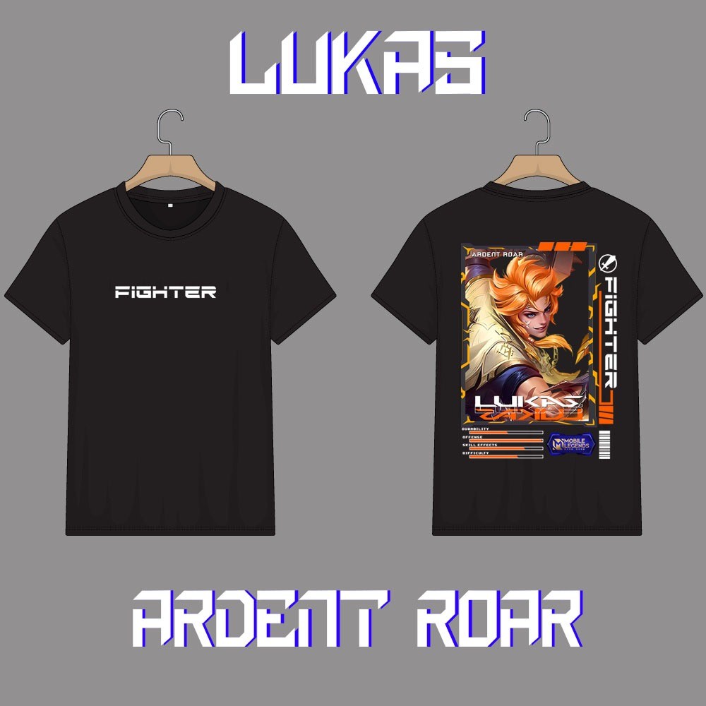 KAOS HERO MOBILE LEGEND LUKAS FIGHTER SKIN KEREN//KAOS ML//KAOS MOBILE LEGEND//KAOS LUKAS//KAOS LUKA