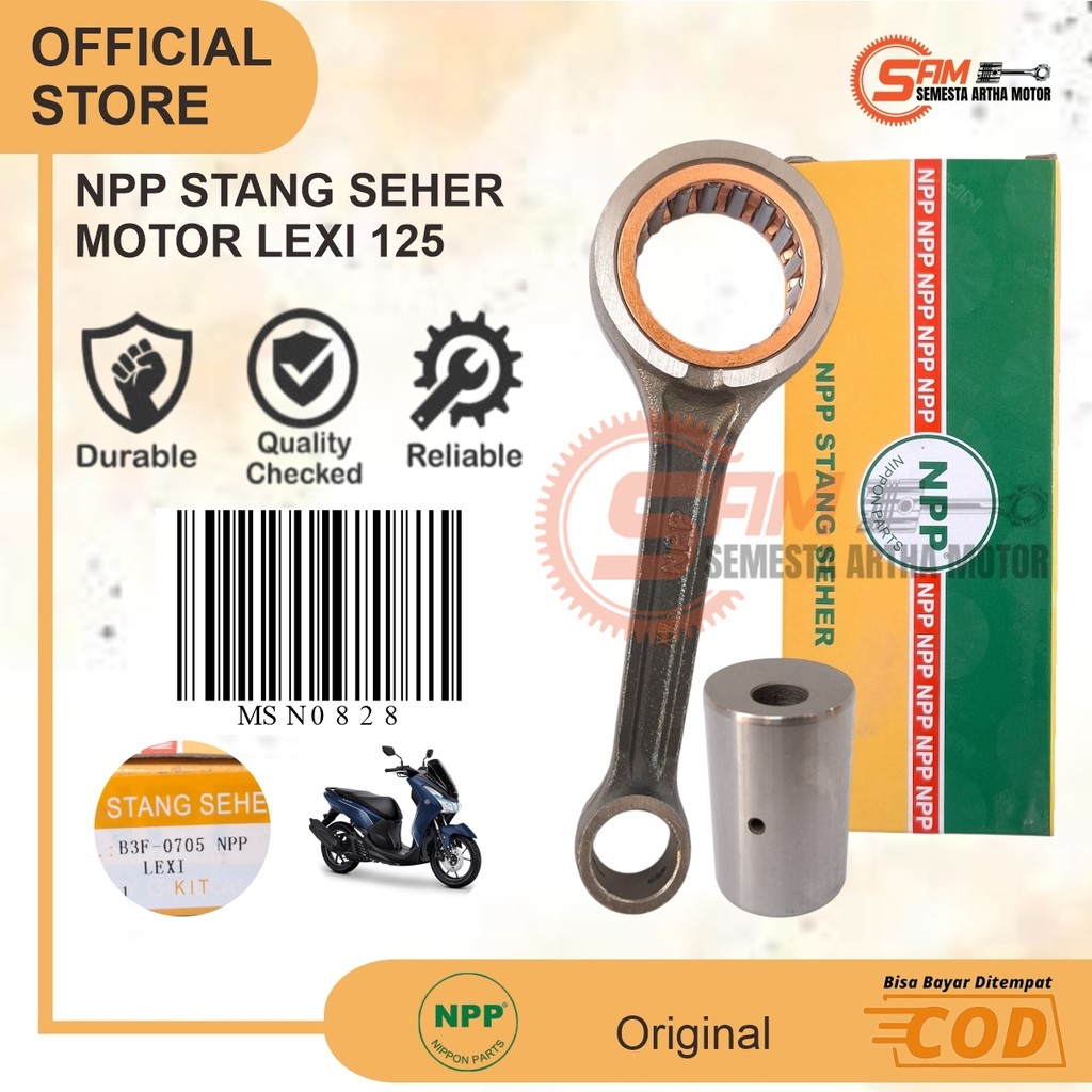 NPP Stang Seher Lexi 125 Conrod Setang  Kualitas Motor Matic Yamaha