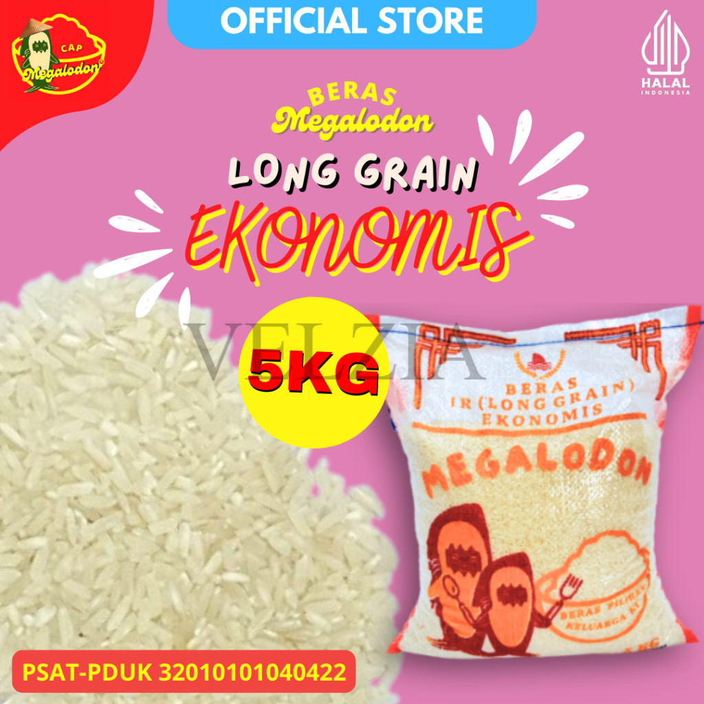 

Beras Cap Megalodon LONG GRAIN EKONOMIS 5 Kg Termurah, Berkualitas & Terjamin