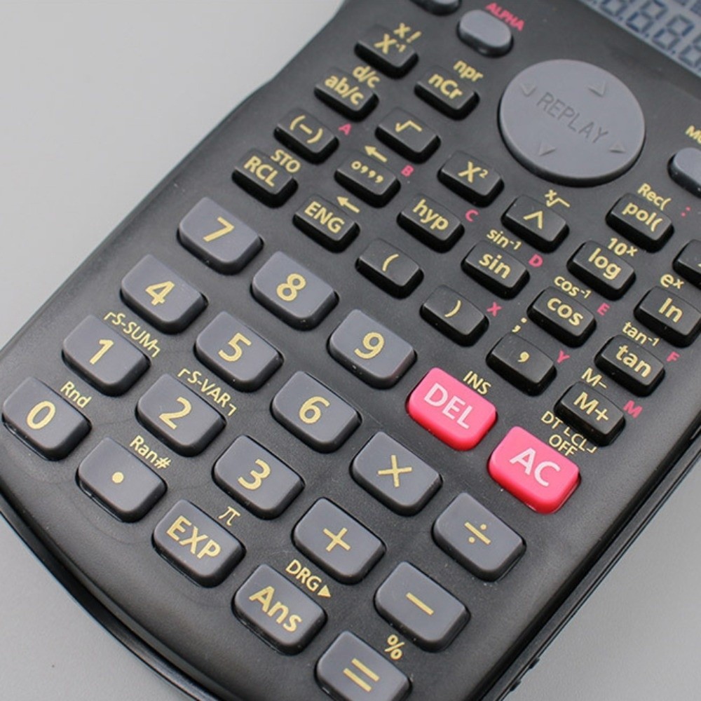 

12 Digits Display Scientific Calculator 2-Line Screen Multifunctional 240 Functions Calculator Simple Operation Portable