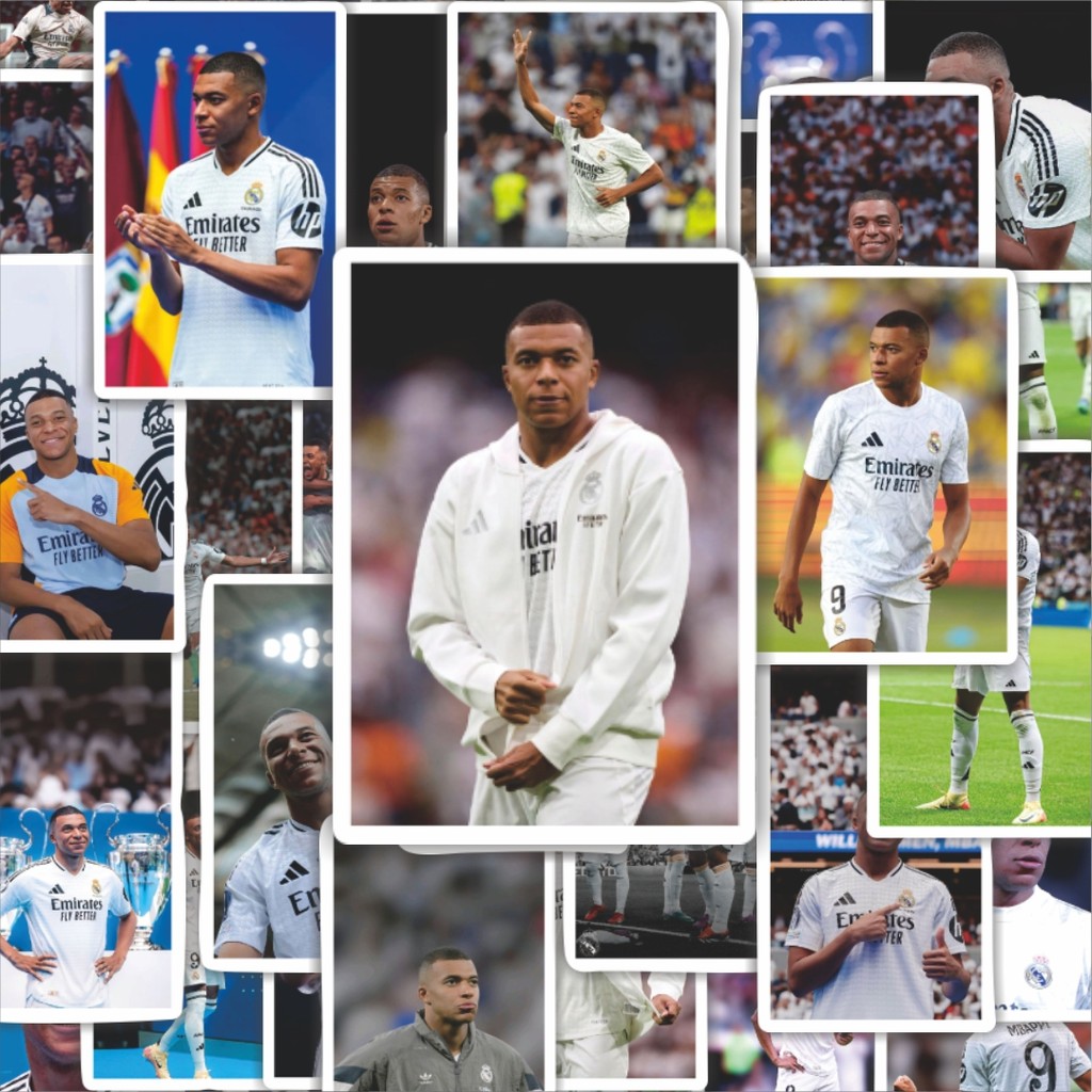 

100PCS Lucu Stiker Sepak Bola RM Mbappe V2 Stiker Aesthetic Stiker Anti Air Stikers Berperekat Waterproof sticker decal buat Motor Helm Buku Journal Koper Casing HP Laptop Botol Minum Hadiah anak