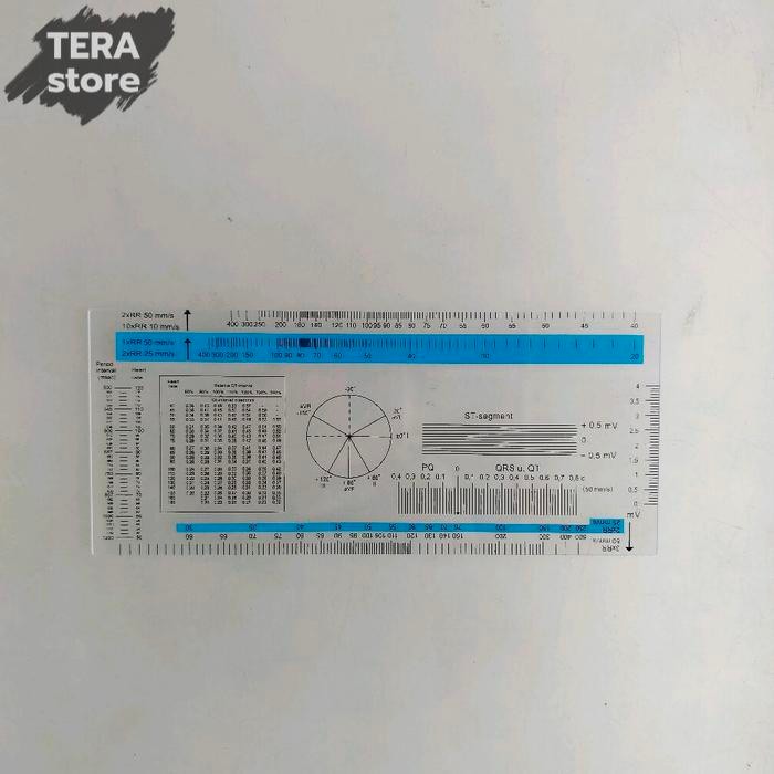 

ecg ruler penggaris ekg skala ekg