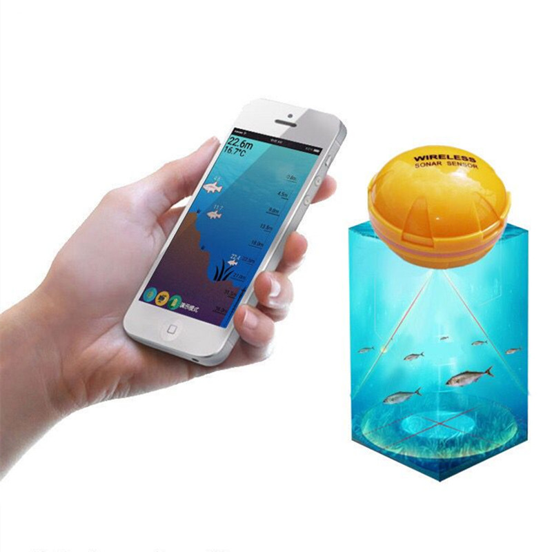 Fishing Tools LED Fishfinder Wireless Portable Deeper Sonar Sensor Echo Sound Rechargeable Fish Find