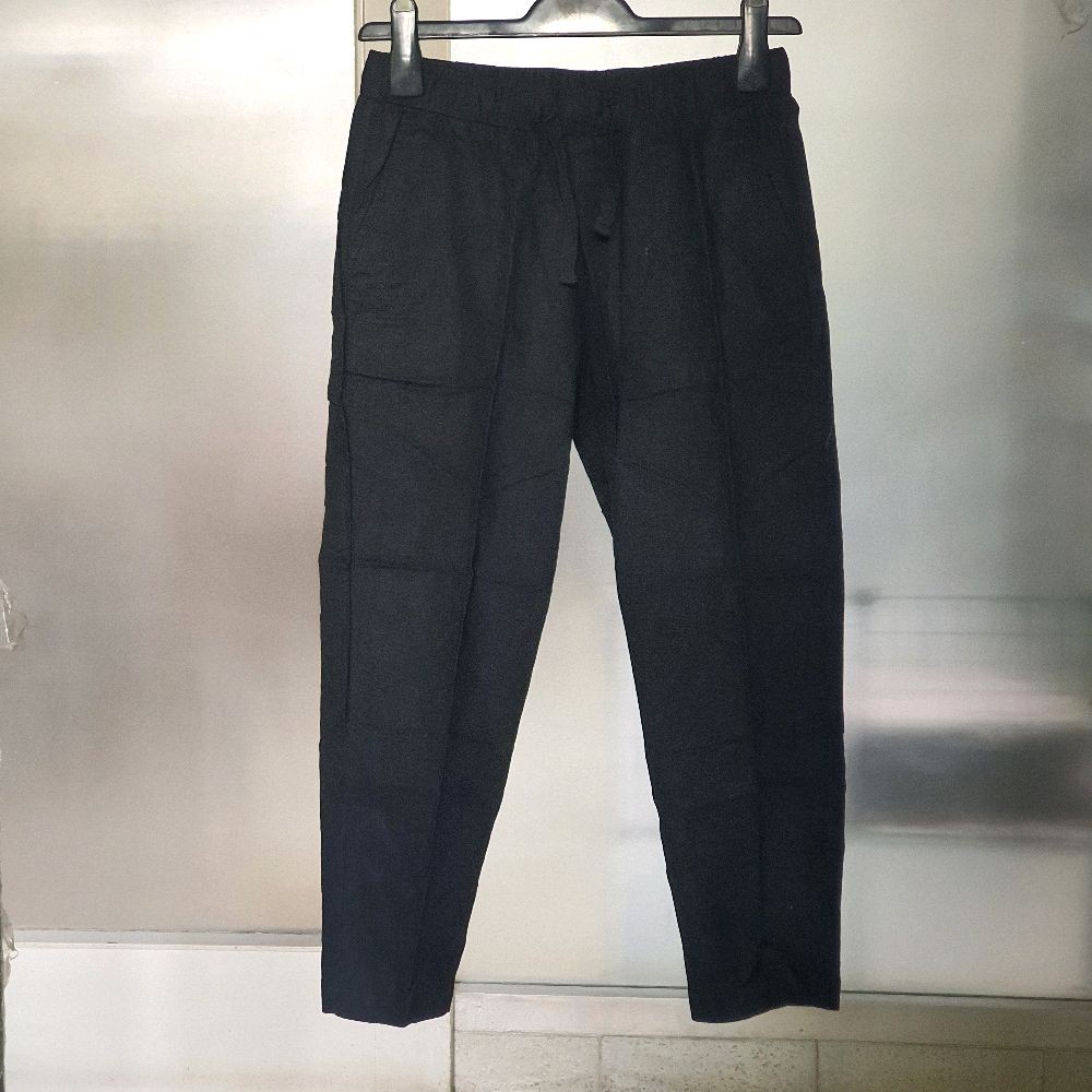 I celana panjang wanita giordano hitam preloved second Linen Casual Karet Cewek Dewasa