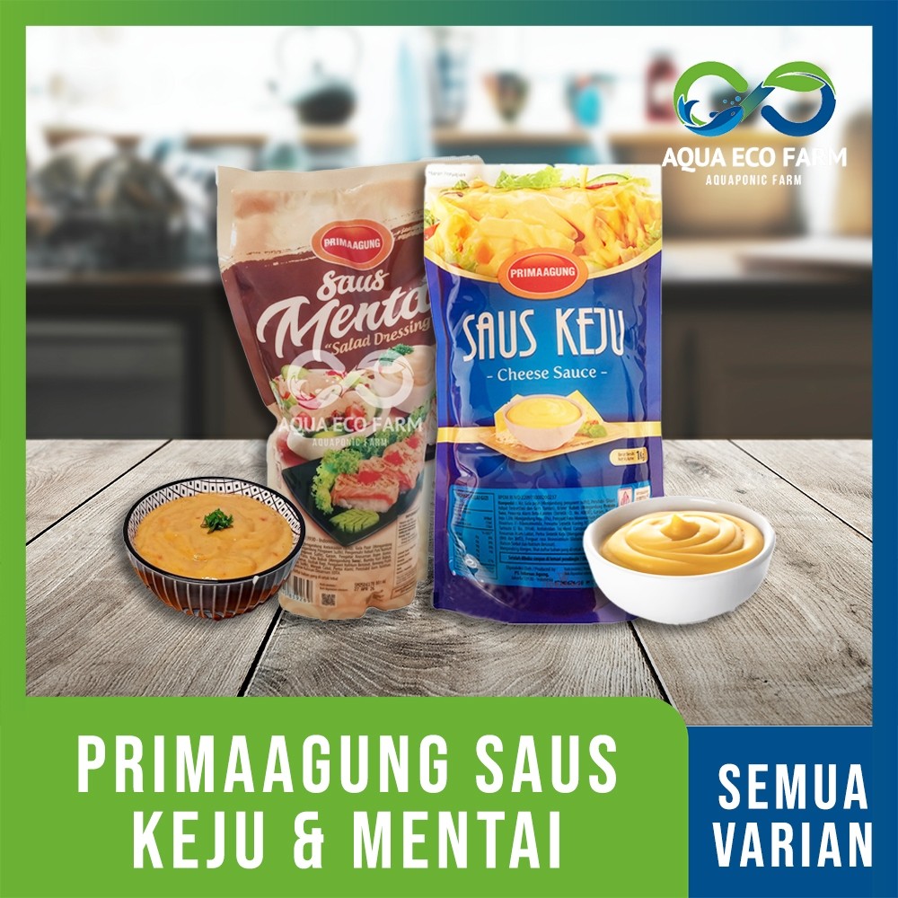 

[AquaEcoFarm] PRIMA AGUNG Saus Keju Saus Mentai Hokben Cheese Sauce 1kg Bandung