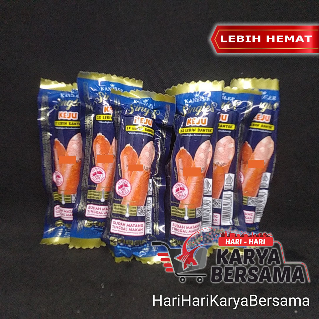 

MAKANAN SIAP SAJI KANZLER SOSIS SINGLES KEJU PACK 6'S X 65GR