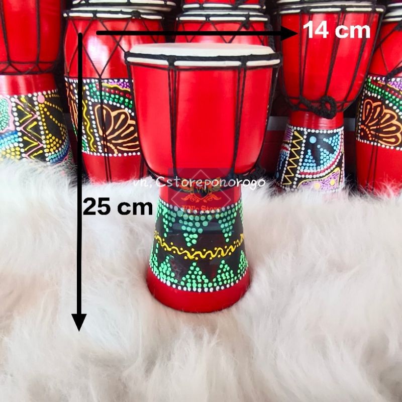 #@$% JIMBE 25 CM / kendang jimbe / kendang jawa / kendang reog / ketipung / alat musik / barongan / 