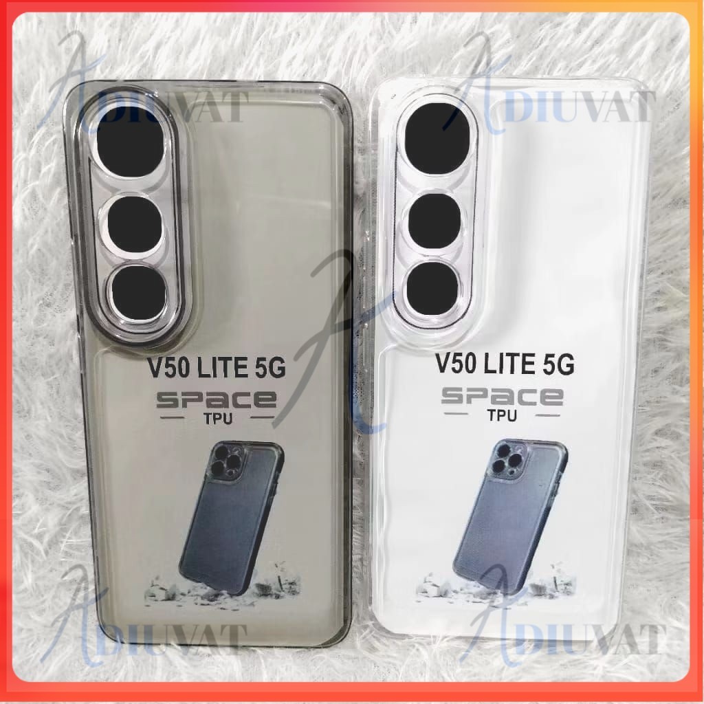 PROMO Softcase Casing Clear Hitam VIVO V50 5G V50 LITE 4G/5G Silikon Bening Transparan Pelindung Bel
