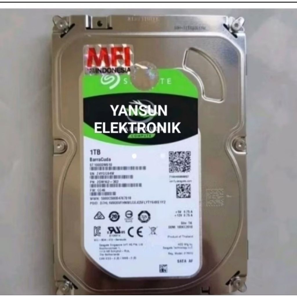 HARDISK INTERNAL 1TB / 1000GB 3,5" ORIGINAL, HDD CCTV, HDD PC
