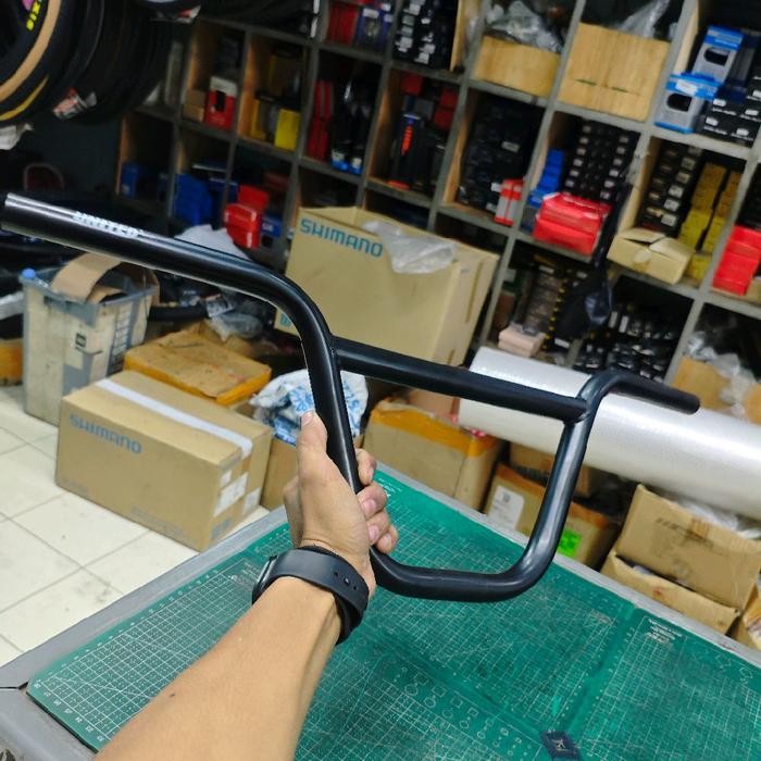 Stang Sepeda BMX Ukuran 22,2 Merk United Genio Handlebar BMX Stir Bmx United Genio Besi Hitam - Stan