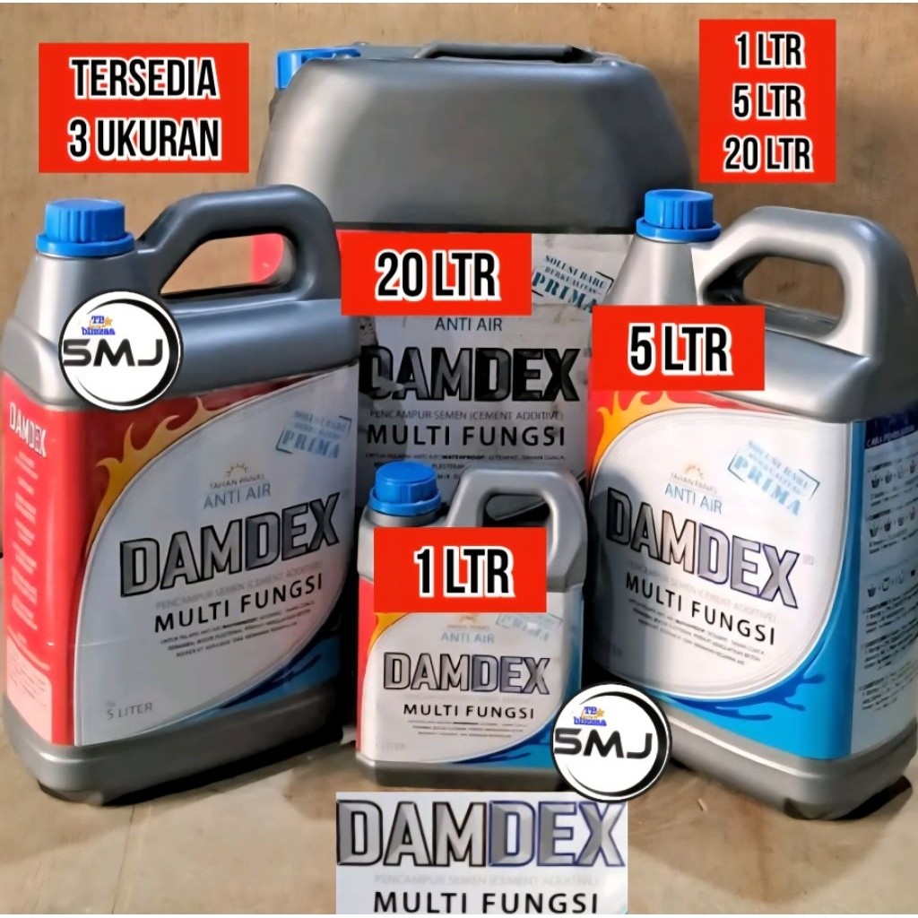 DAMDEX 5 liter Damdex 20 liter Damdex Multifungsi 5L 20L Obat Cor Pengeras Beton Supercement Damdex