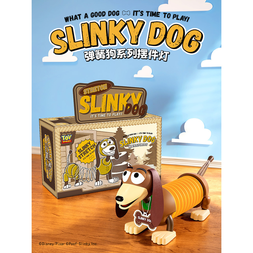 TOY STORY SLINKY DOG MOOD LAMP STRECTH DOLL LAMP DOG ORIGINAL TOY STORY MARTUBE