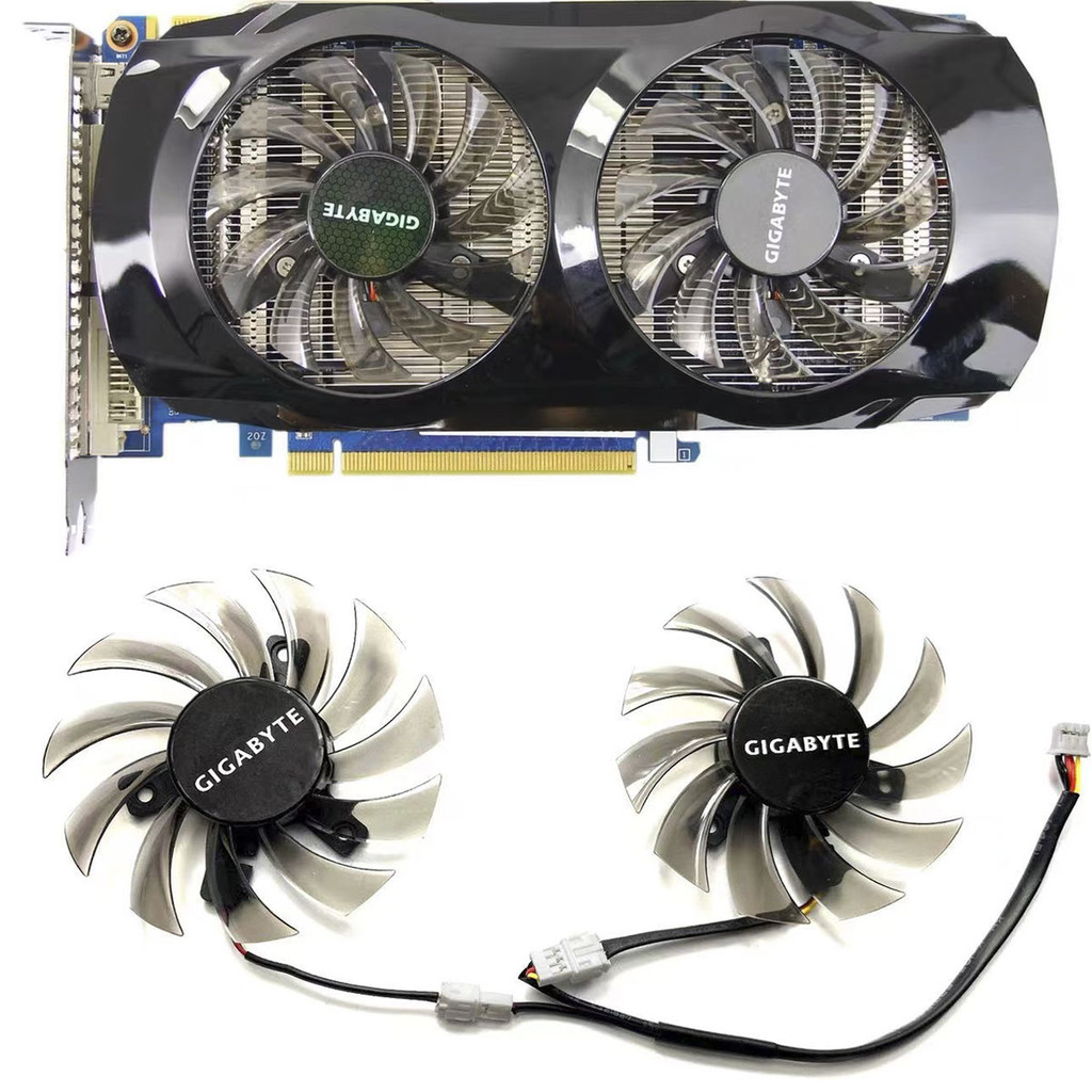 New 75MM 3PIN PLD08010S12H T128010SM GV-N460OC GPU Fan for Gigabyte GTX 460 465 560 Ti 580 650 750Ti