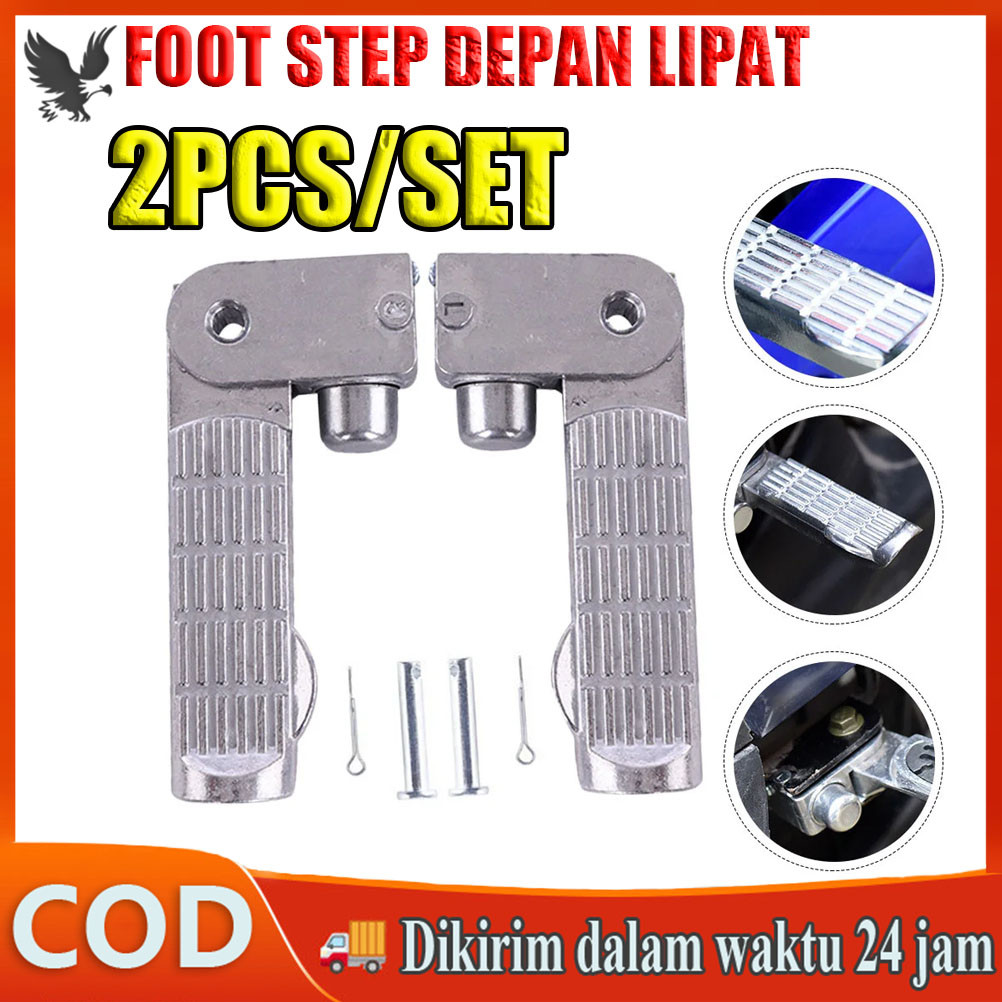 Foot Step Depan Lipat Pijakan Kaki Depan Universal Sepeda Listrik 1 Set Pijakan Kaki    Sepeda Dan M