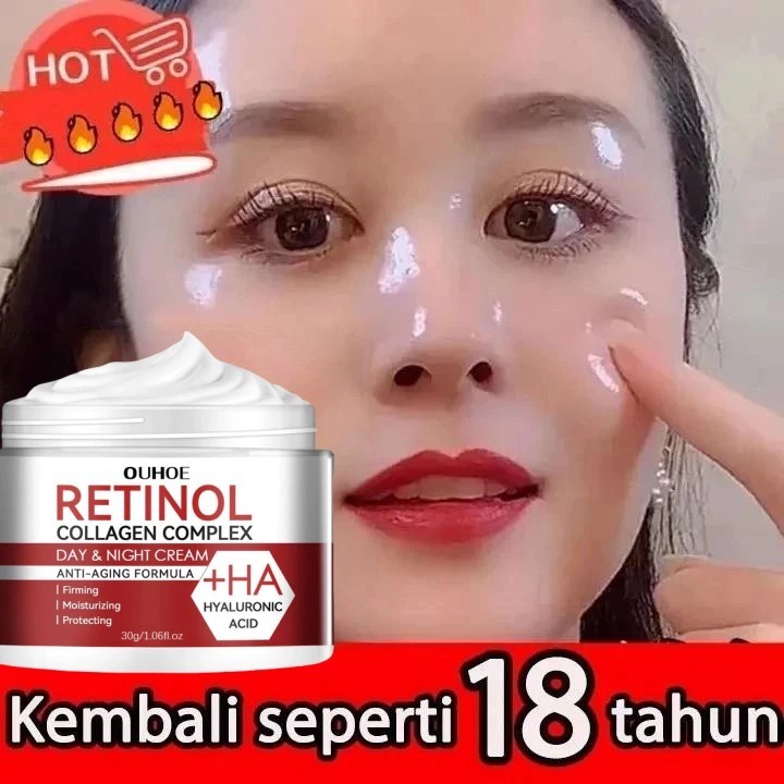 Retinol Cream Normal Siang Malam Retinol Cream Anti Aging Perbaikan Retinol Night Cream Penghilang F