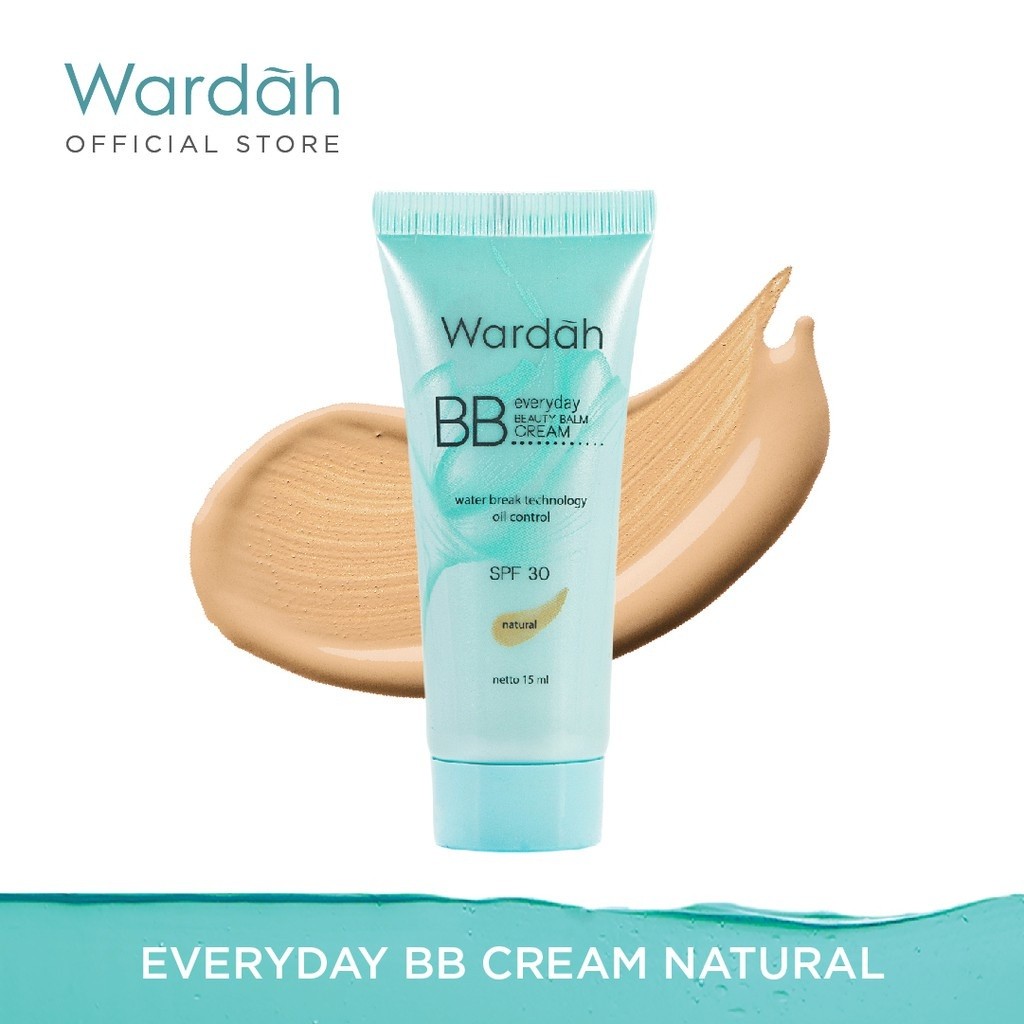 Wardah Everyday BB Cream NATURAL 15ml | BB Cream Wardah/Foundation/Pelembab/BB CC DD Cream