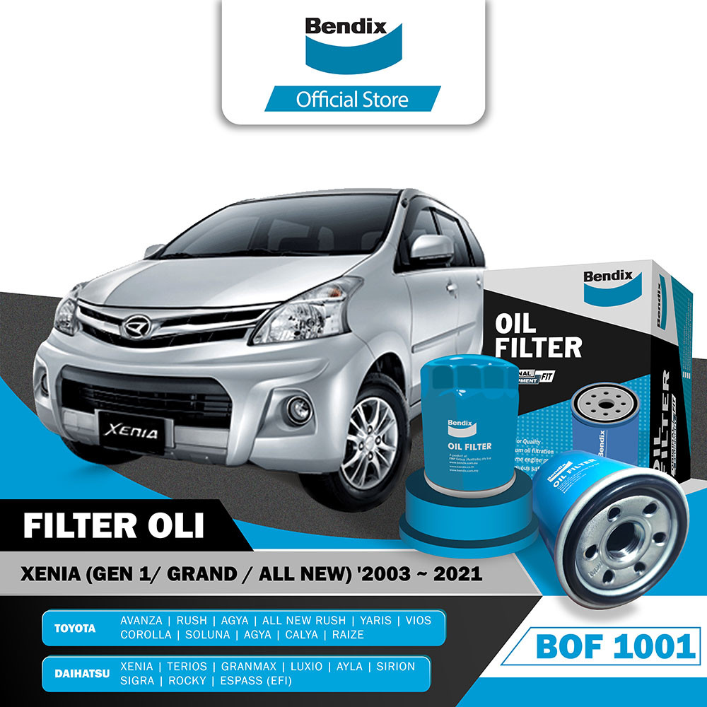 Bendix Filter Oli Saringan Oli Mobil Daihatsu Xenia 2003-2021 - BOF1001