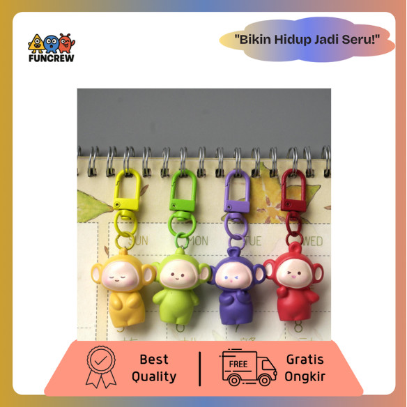 [FUNCREW] Gantungan Kunci Teletubbies 4 Warna – aksesories tas, gantungan Viral