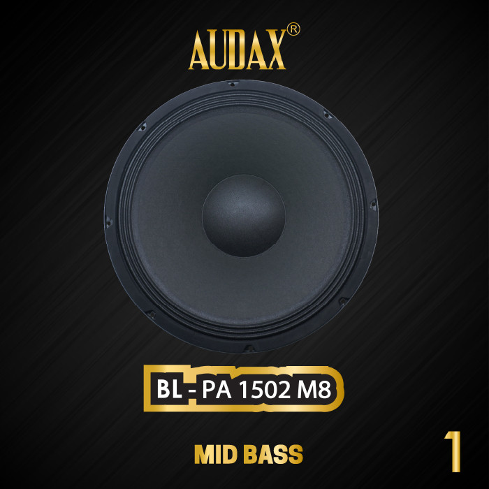 Audax - Speaker Pasif 15" Bell BL-PA 1502 M8 Mid & Bass Transducers TERLARIS