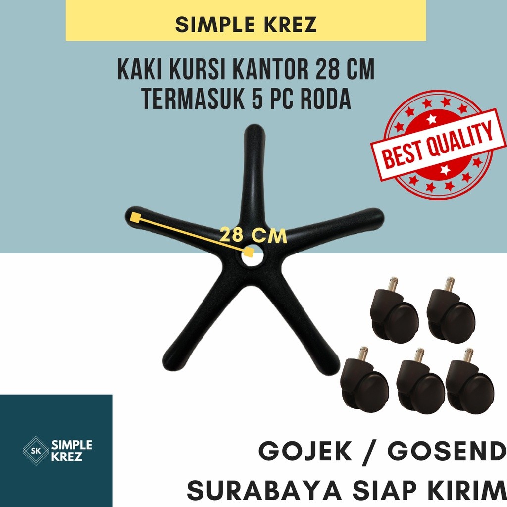 Giandra Computer SALE Kaki Kursi Kantor Roda Kuat 700 Kg Baru