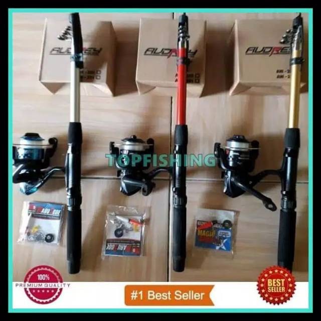 Joran pancing komplit satu set plus umpan