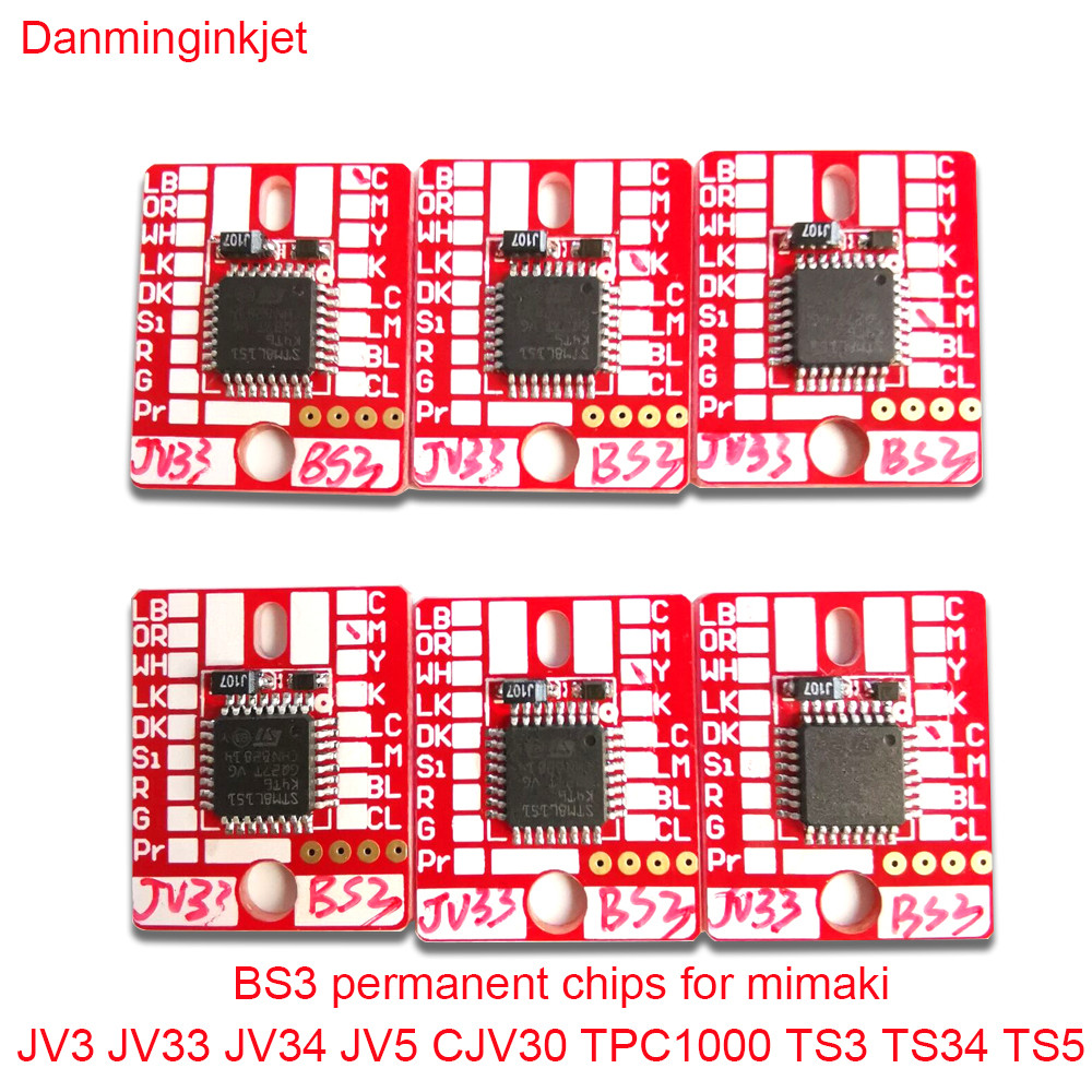 ink cartridge BS3 permanent ips for mimaki JV3 JV33 JV34 JV5 CJV30 TPC100 TS3 TS34 TS5 auto reset ip