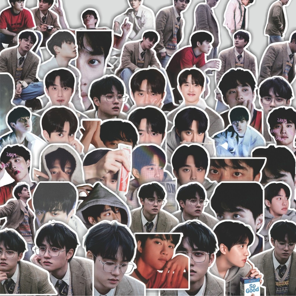 Stiker Cutting Pack Stiker EXO21 - D.O 03 Isi 100Pcs Series Aesthetic Lucu Keren Untuk Koper Bahan V