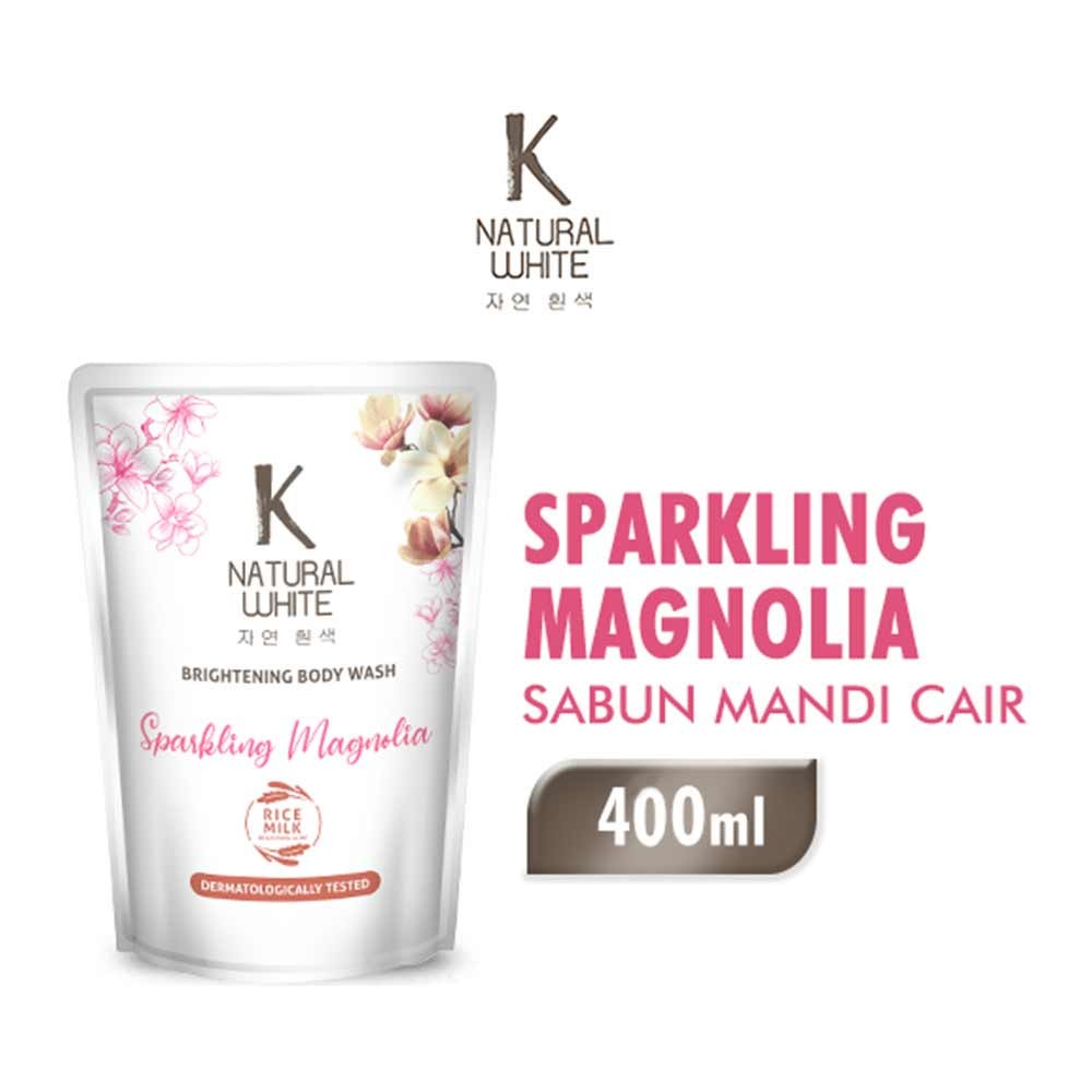 K NATURAL WHITE BRIGHTENING BODY WASH SPRKLG.MAGNOLIA 420/400mL