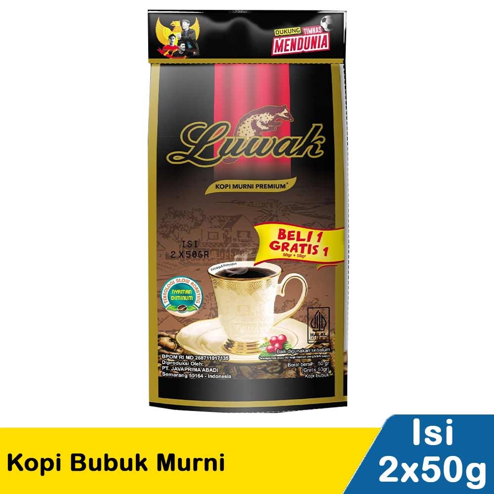 LUWAK KOPI BUBUK MURNI  50+50g