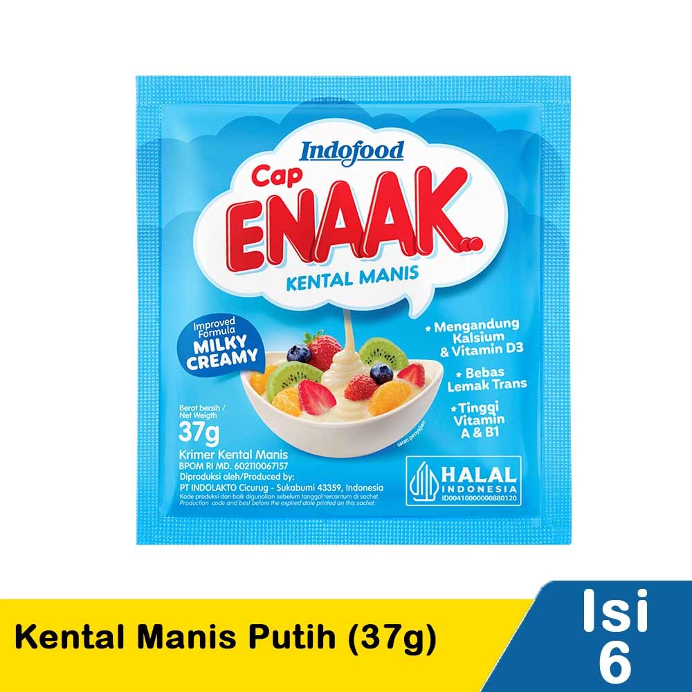 CAP ENAK KENTAL MANIS PUTIH 6X37g