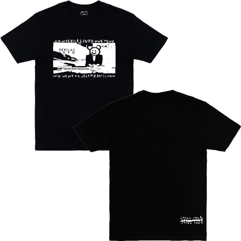 Tshirt jason ranti - Sekilas info - Teror bom Molotov - Kaos band jason ranti Tshirt black/pakaian b