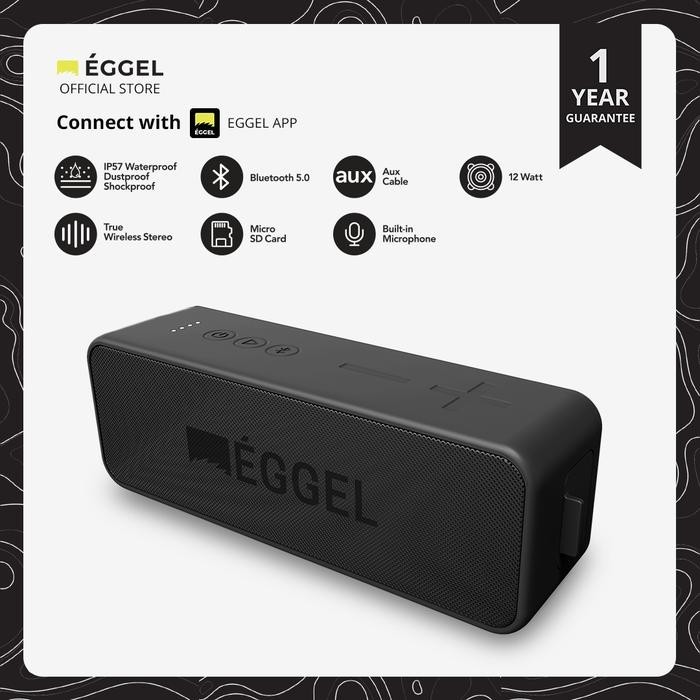 Eggel Active 2 Waterproof Action Portable Bluetooth Speaker - Active 2S [terlaris]