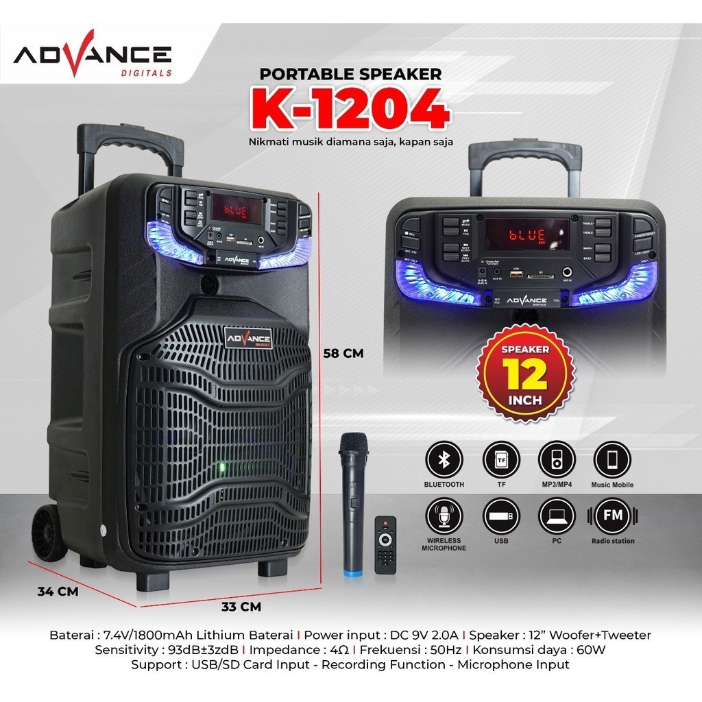 NEW Speaker ADVANCE K1504 Speaker Meeting Bluetooth  mic wireles ADVANCE