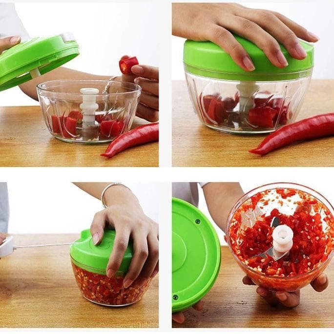 NEW Speedy Coper Bawang Tarik Besar Chopper Blender Manual Alat Dapur Sayur Penghancur Bumbu