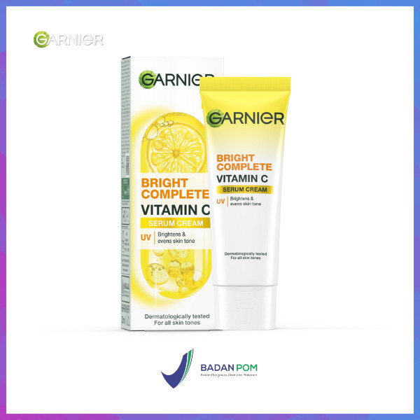 GARNIER BRIGHT COMPLETE VITAMIN C UV SERUM CREAM 20 ML / GARNIER SERUM VITAMIN C
