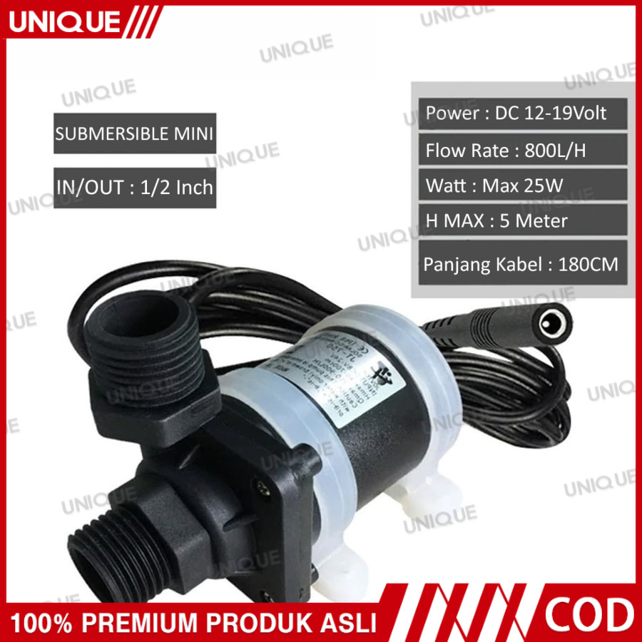 UNIQUE Pompa Air DC Serbaguna untuk Pendorong Ke Mesin Cuci dan Shower