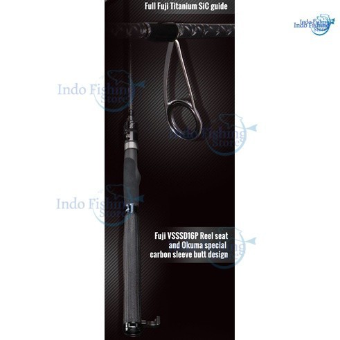 Joran Okuma MKR-S-602ML 6-14lbs Makaira Pond Galatama Packing Pipa  Indostar