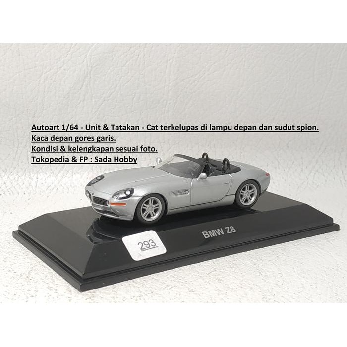 HW  Diecast Autoart 1/64 BMW Z8 Cabriolet Silver