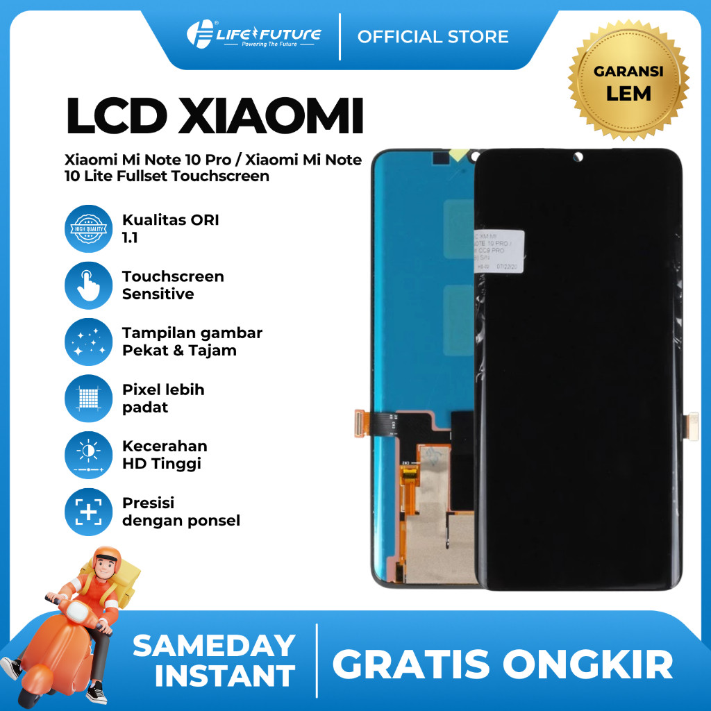 LCD Xiaomi Mi Note 10 Pro / Xiaomi Mi Note 10 Lite Fullset Touchscreen