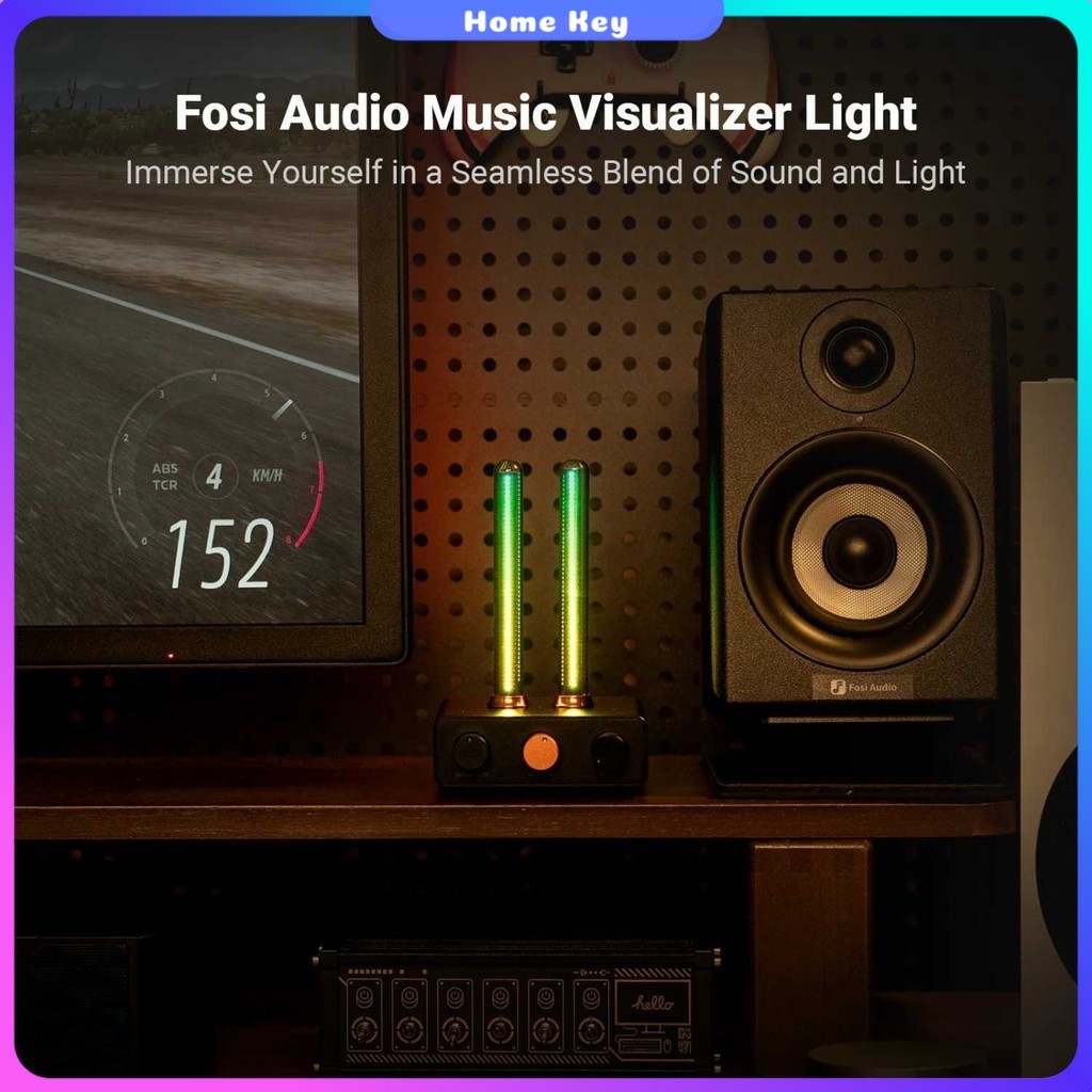 Fosi Audio LED Bar Music Rhythm Visualizer Ambient Light Desktop RGB - AH-01A